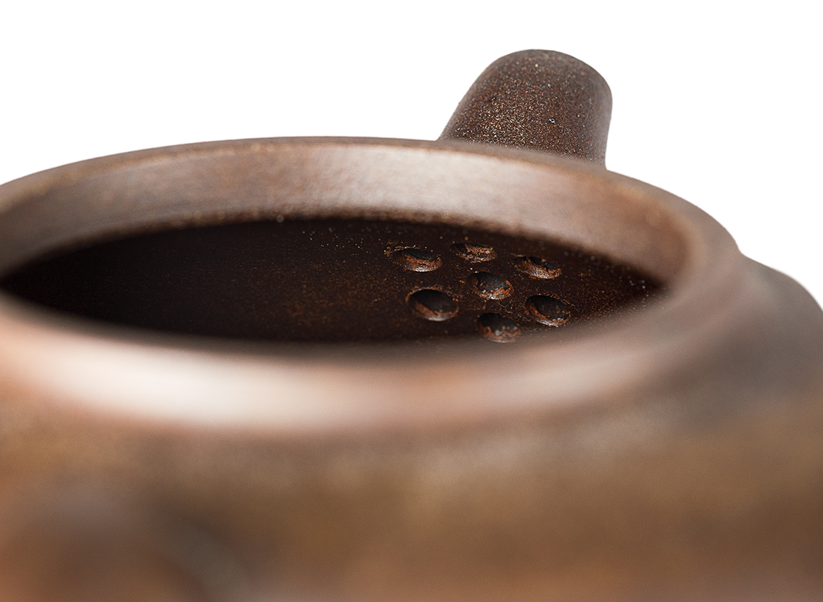 Чайник # 52033, дровяной обжиг/исинская глина, ручная работа, 180 мл.