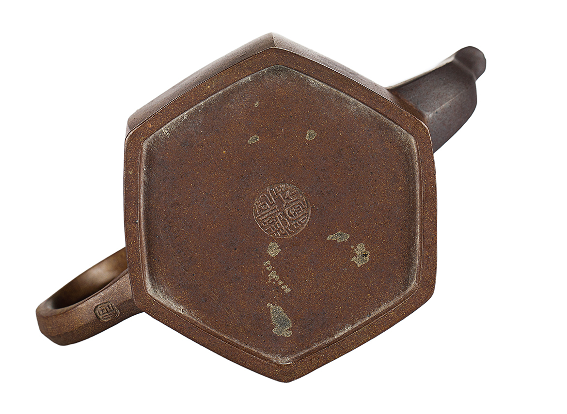 Чайник # 52035, дровяной обжиг/исинская глина, ручная работа, 220 мл.