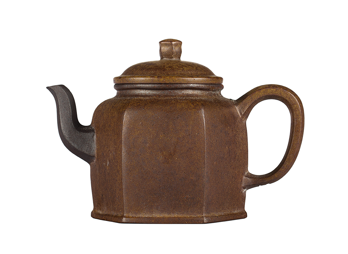 Чайник # 52035, дровяной обжиг/исинская глина, ручная работа, 220 мл.