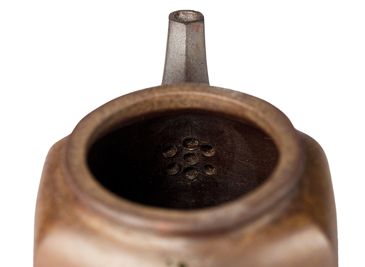 Чайник # 52035, дровяной обжиг/исинская глина, ручная работа, 220 мл.