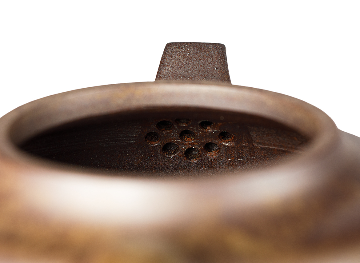 Чайник # 52036, дровяной обжиг/исинская глина, ручная работа, 220 мл.