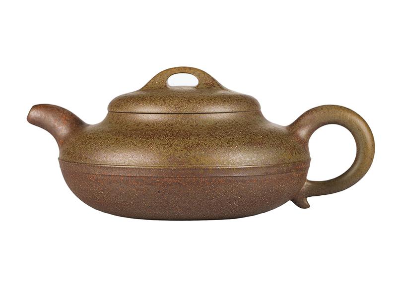 Чайник # 52038, дровяной обжиг/исинская глина, ручная работа, 210 мл.