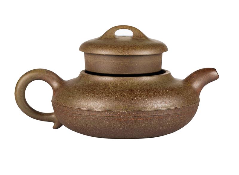 Чайник # 52038, дровяной обжиг/исинская глина, ручная работа, 210 мл.
