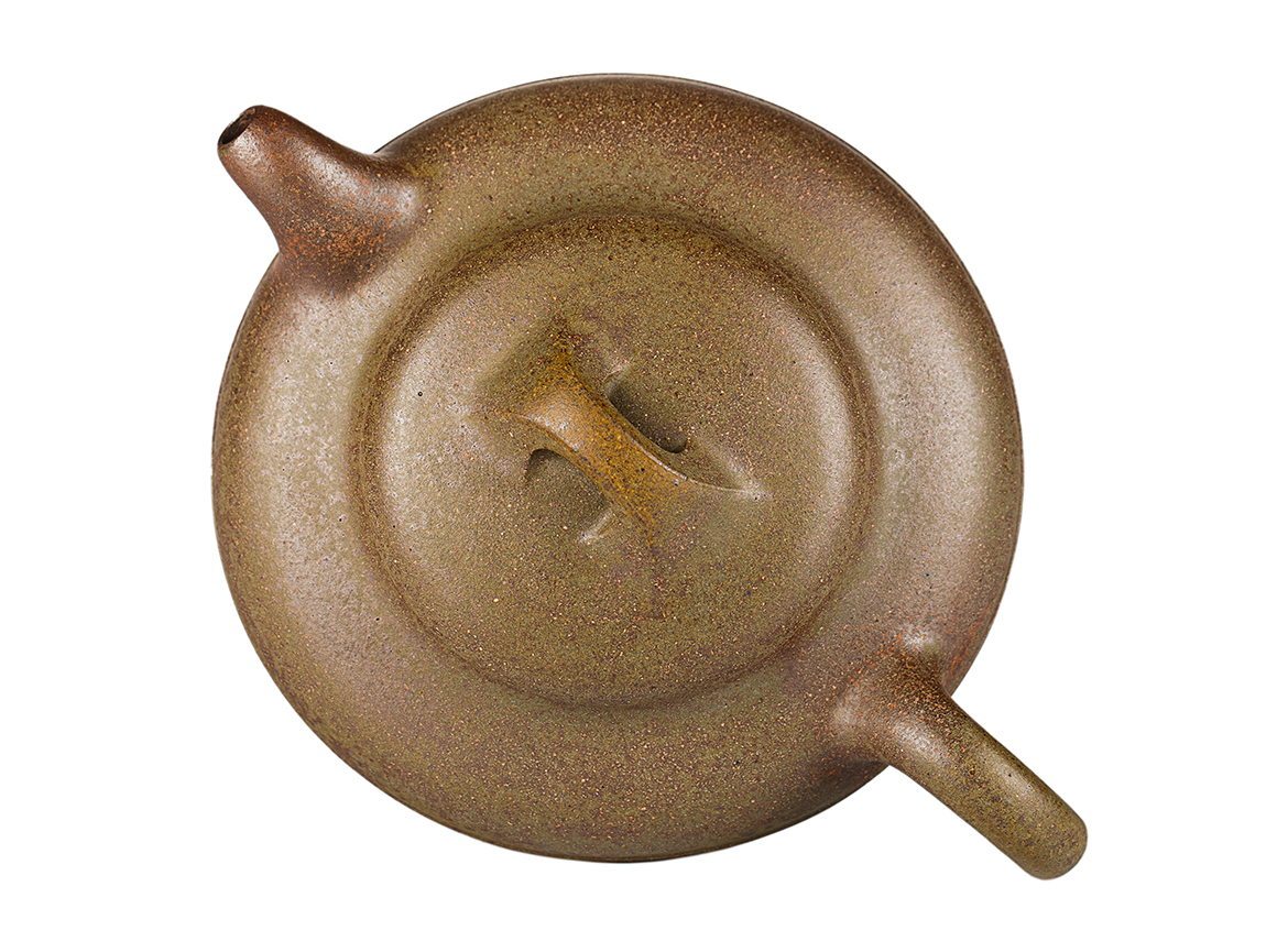 Чайник # 52038, дровяной обжиг/исинская глина, ручная работа, 210 мл.