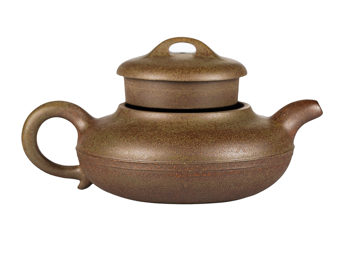 Чайник # 52038, дровяной обжиг/исинская глина, ручная работа, 210 мл.
