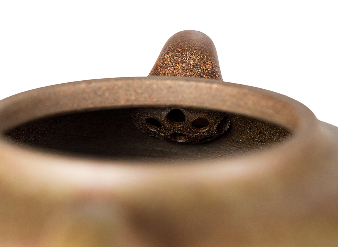 Чайник # 52038, дровяной обжиг/исинская глина, ручная работа, 210 мл.