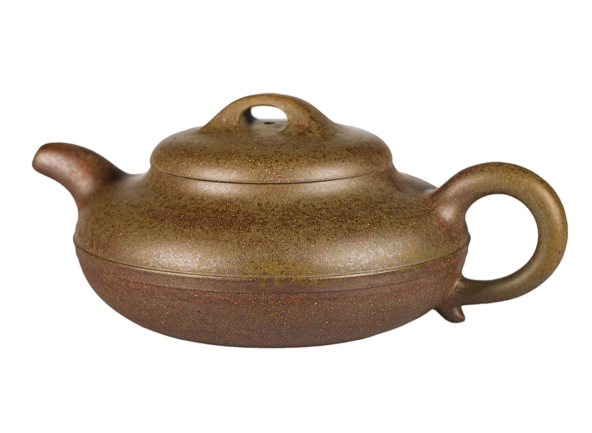 Чайник # 52038, дровяной обжиг/исинская глина, ручная работа, 210 мл.