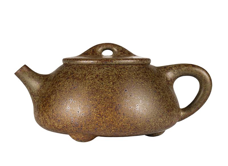 Чайник # 52039, дровяной обжиг/исинская глина, ручная работа, 322 мл.