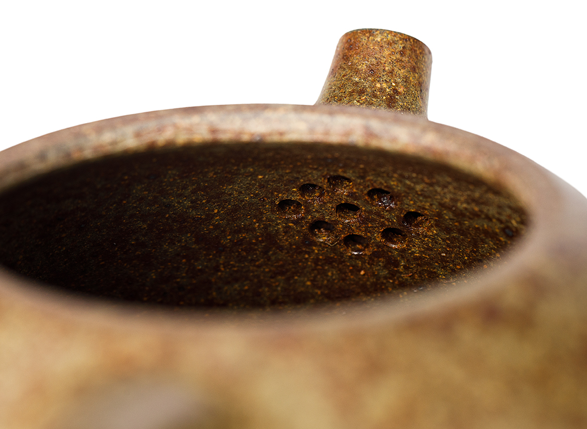 Чайник # 52039, дровяной обжиг/исинская глина, ручная работа, 322 мл.