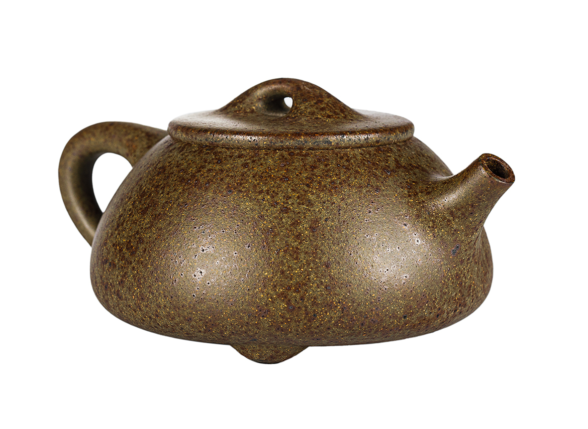 Чайник # 52039, дровяной обжиг/исинская глина, ручная работа, 322 мл.