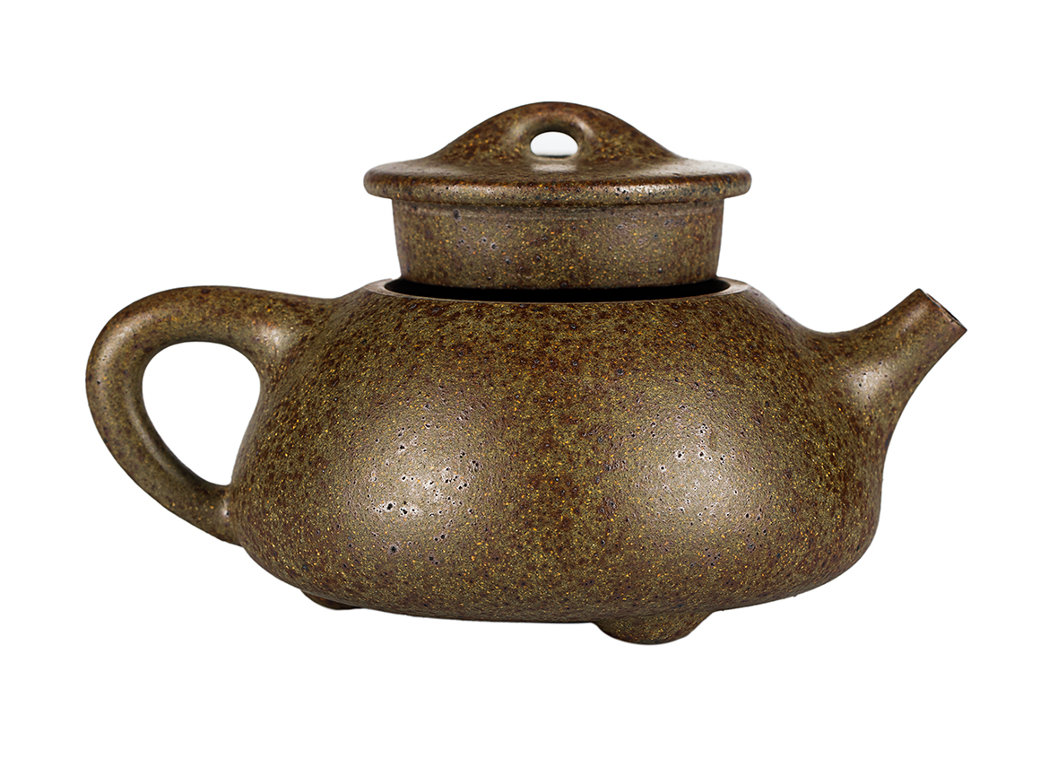 Чайник # 52039, дровяной обжиг/исинская глина, ручная работа, 322 мл.