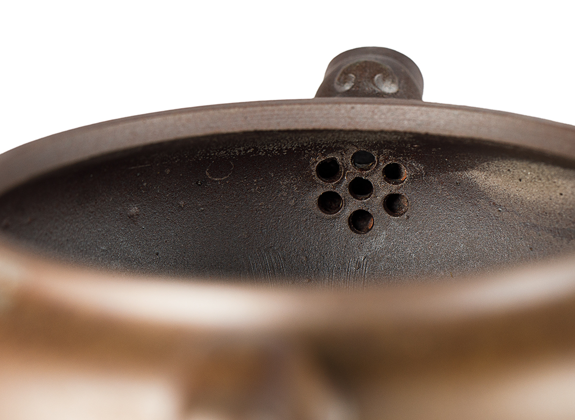 Чайник # 52040, дровяной обжиг/исинская глина, ручная работа, 200 мл.