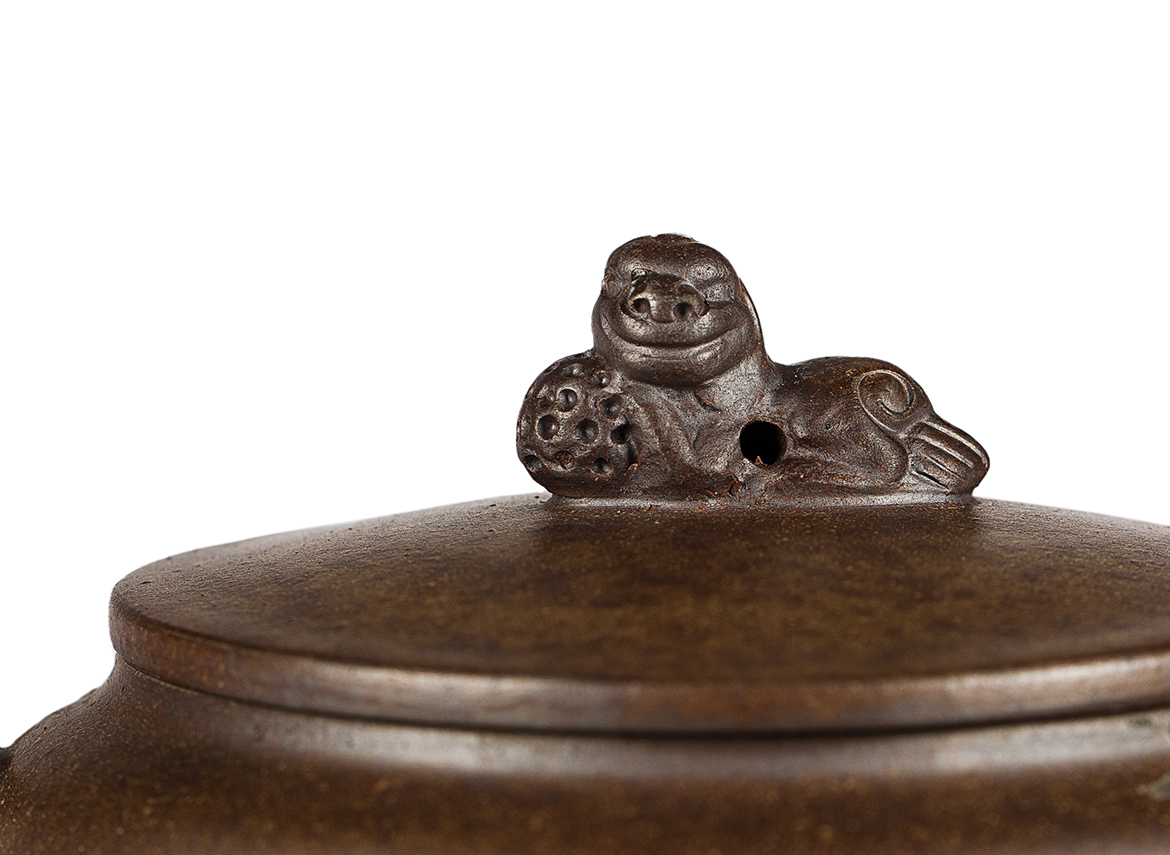 Чайник # 52040, дровяной обжиг/исинская глина, ручная работа, 200 мл.