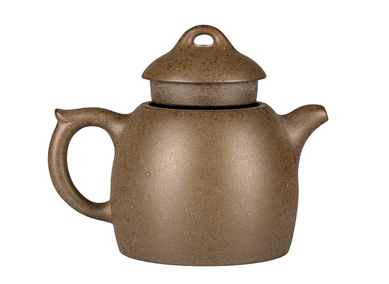 Чайник # 52043, дровяной обжиг/исинская глина, ручная работа, 260 мл.