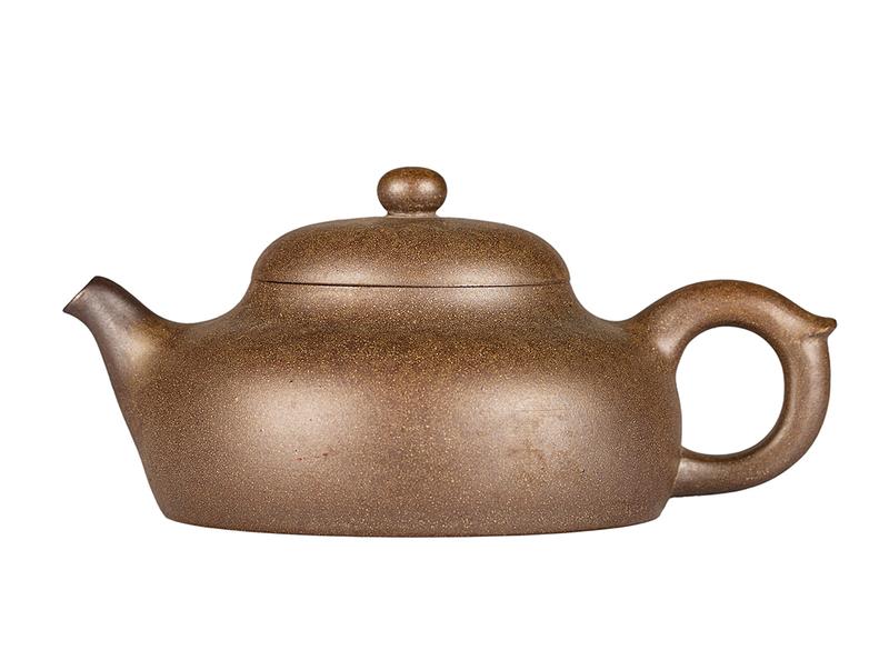 Чайник # 52044, дровяной обжиг/исинская глина, ручная работа, 215 мл.