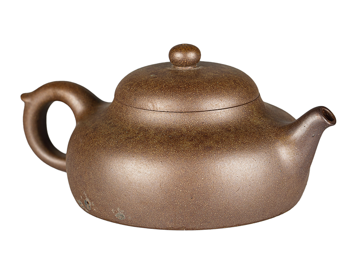 Чайник # 52044, дровяной обжиг/исинская глина, ручная работа, 215 мл.