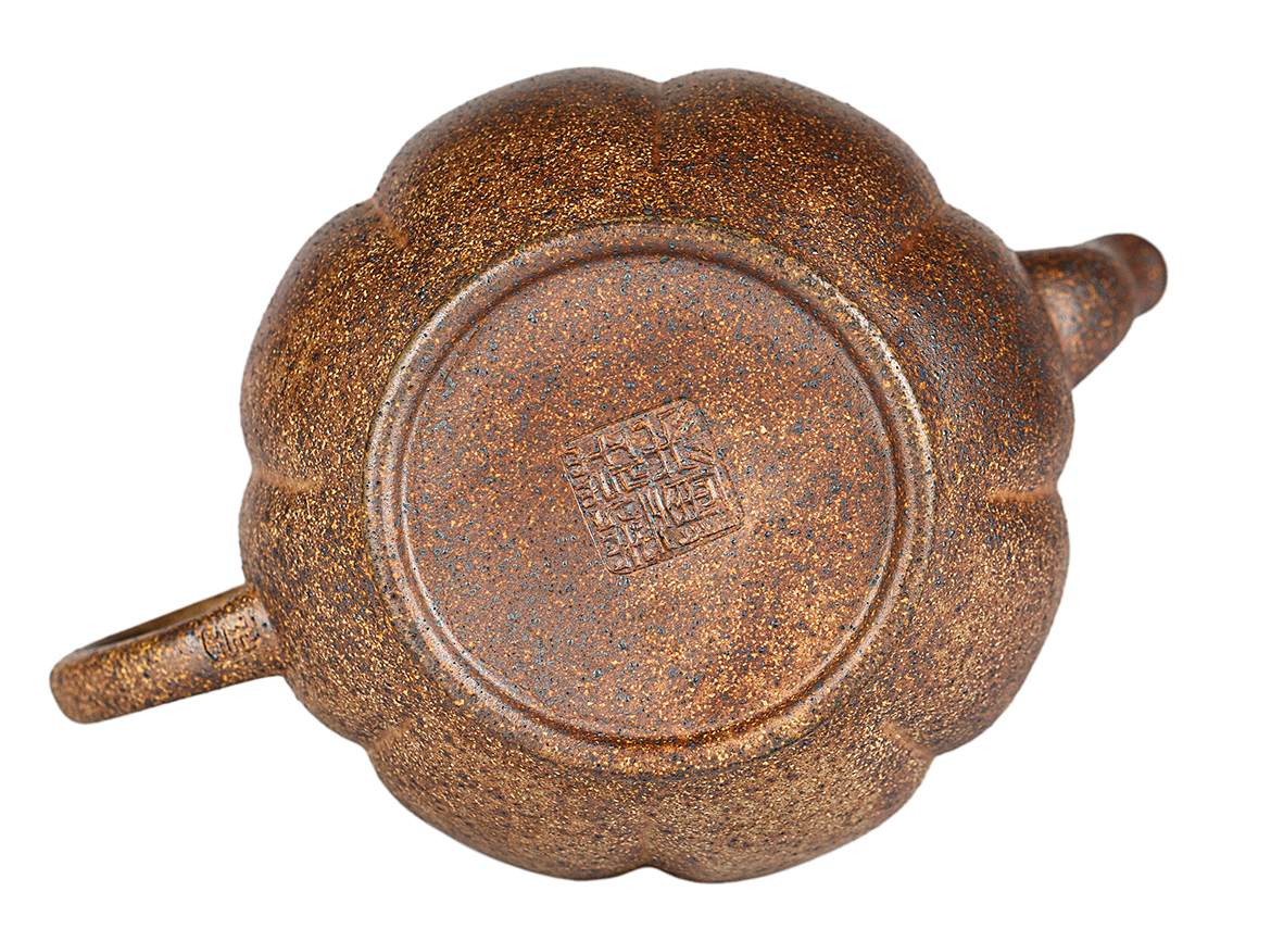 Чайник # 52046, дровяной обжиг/исинская глина, ручная работа, 225 мл.