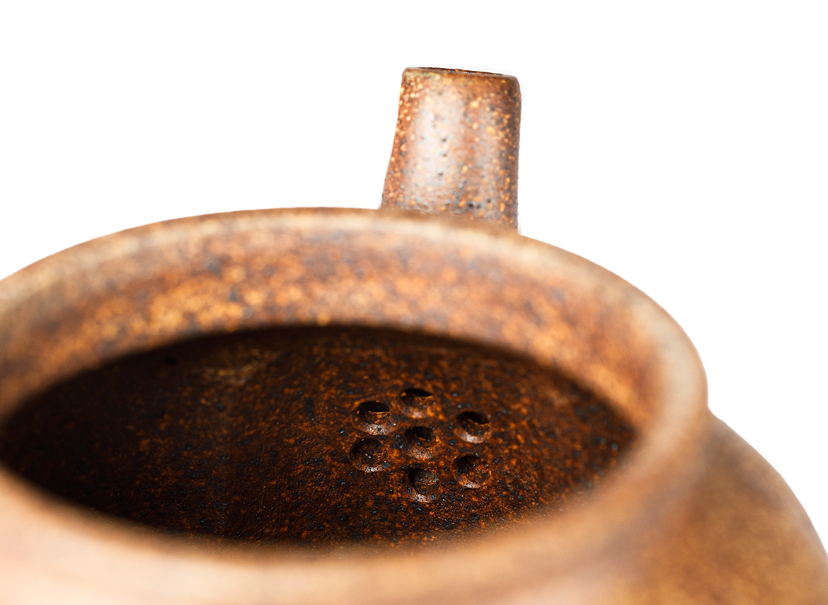 Чайник # 52046, дровяной обжиг/исинская глина, ручная работа, 225 мл.