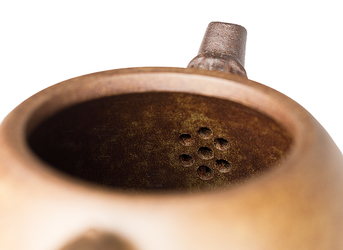 Чайник # 52047, дровяной обжиг/исинская глина, ручная работа, 200 мл.