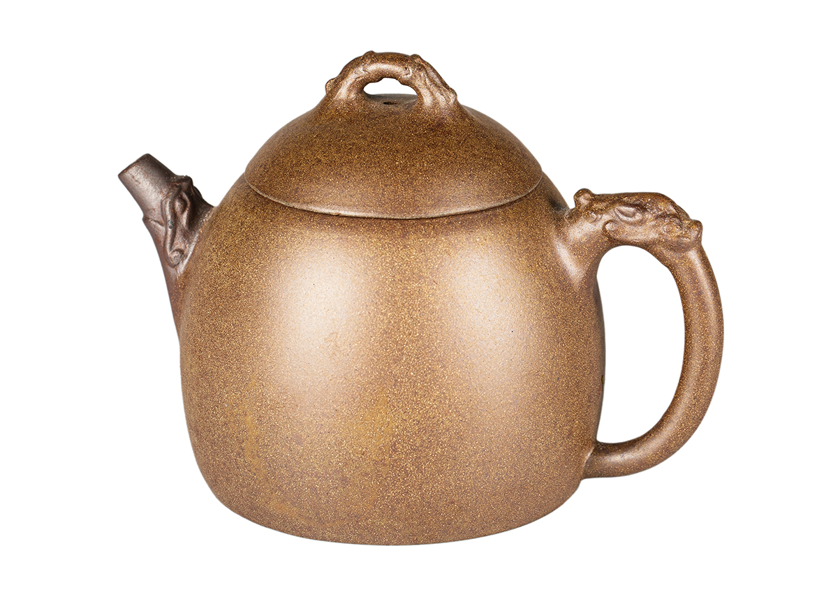 Чайник # 52047, дровяной обжиг/исинская глина, ручная работа, 200 мл.