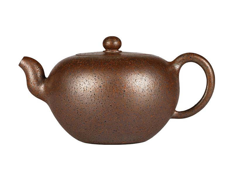 Чайник # 52050, дровяной обжиг/исинская глина, ручная работа, 310 мл.