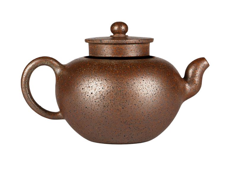 Чайник # 52050, дровяной обжиг/исинская глина, ручная работа, 310 мл.