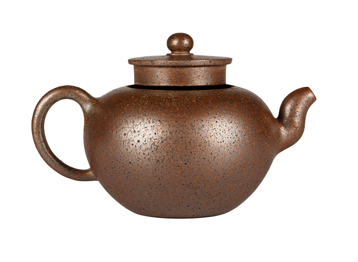 Чайник # 52050, дровяной обжиг/исинская глина, ручная работа, 310 мл.