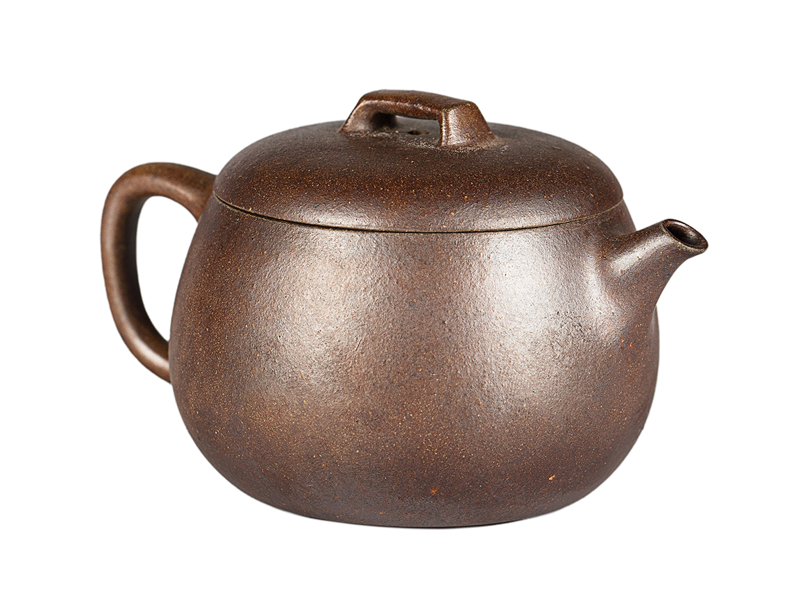Чайник # 52051, дровяной обжиг/исинская глина, ручная работа, 90 мл.