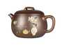 Чайник # 52051, дровяной обжиг/исинская глина, ручная работа, 90 мл.
