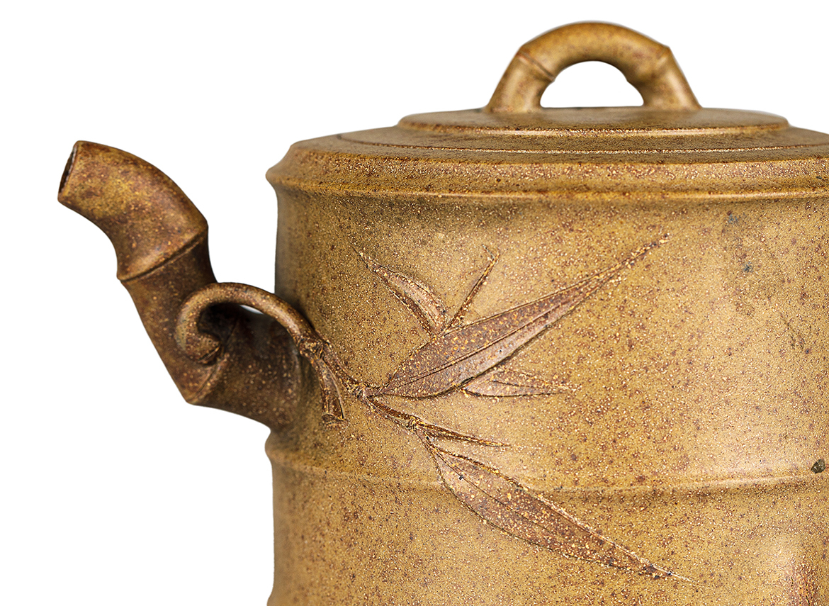 Чайник # 52052, дровяной обжиг/исинская глина, ручная работа, 280 мл.