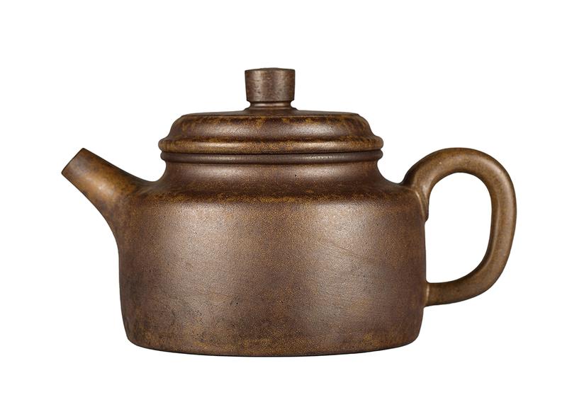 Чайник # 52054, дровяной обжиг/исинская глина, ручная работа, 290 мл.
