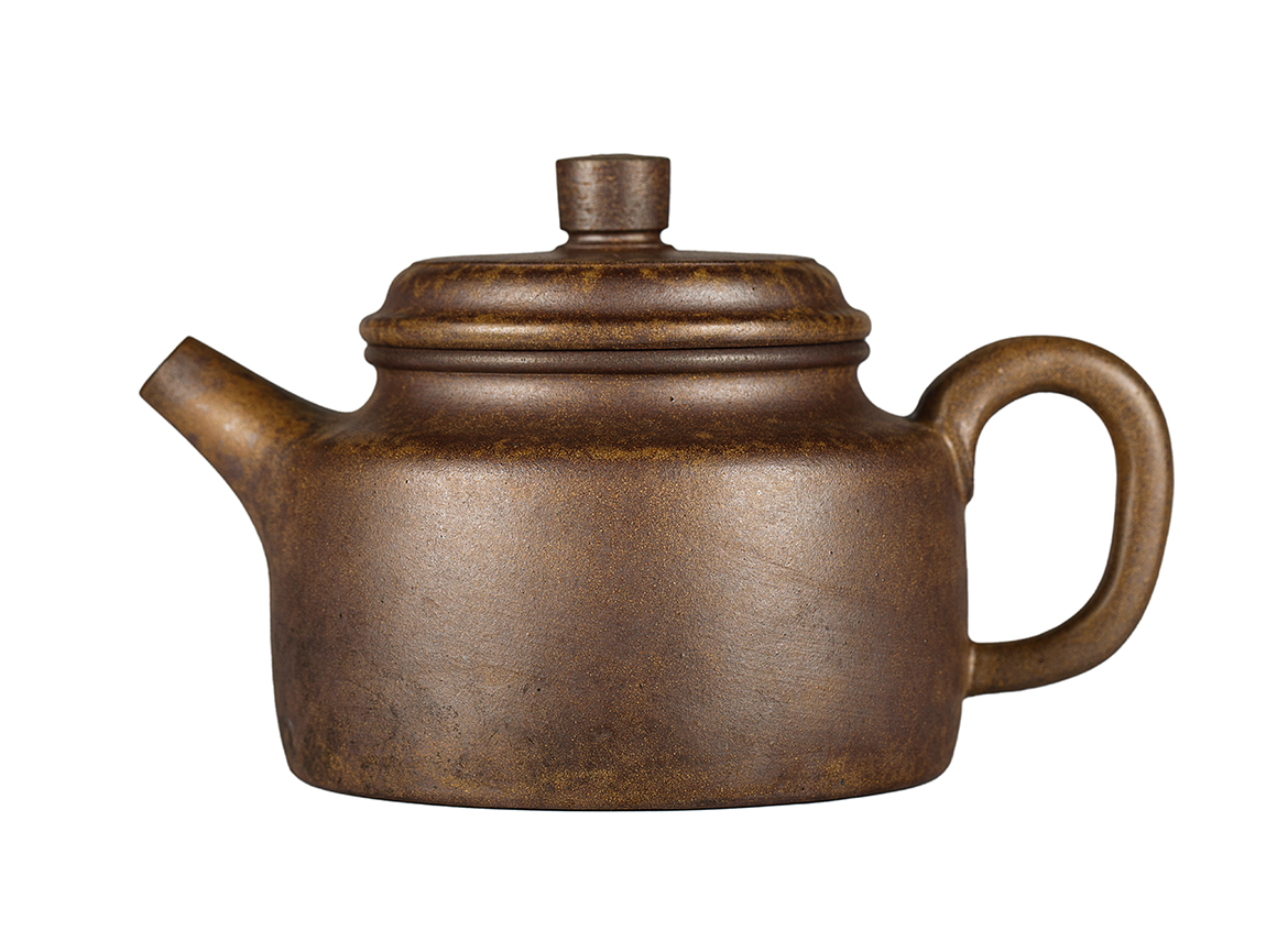 Чайник # 52054, дровяной обжиг/исинская глина, ручная работа, 290 мл.