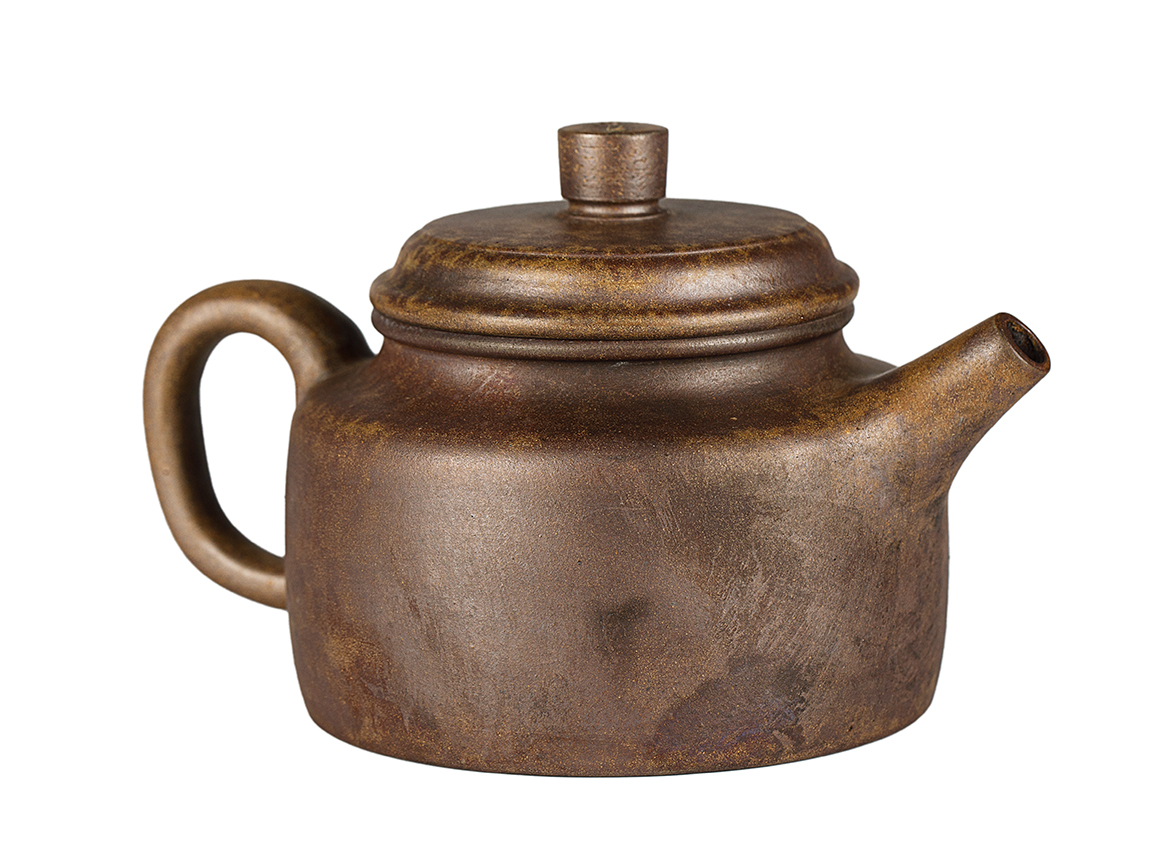 Чайник # 52054, дровяной обжиг/исинская глина, ручная работа, 290 мл.