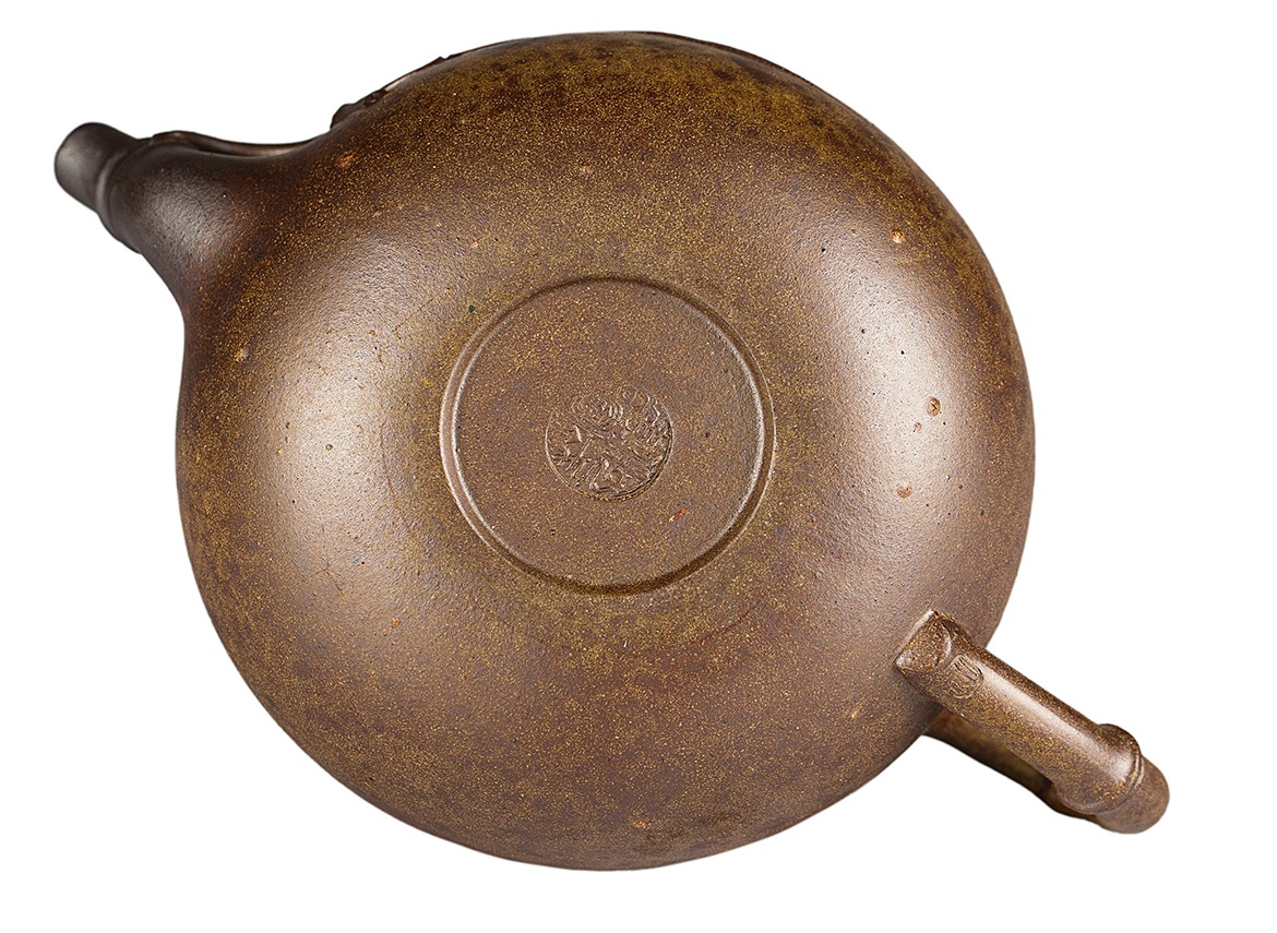 Чайник # 52055, дровяной обжиг/исинская глина, ручная работа, 290 мл.