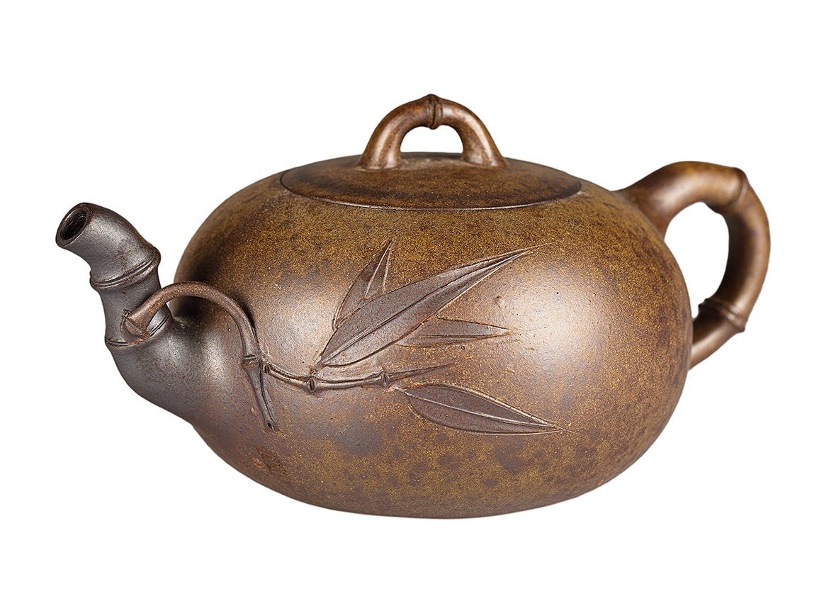 Чайник # 52055, дровяной обжиг/исинская глина, ручная работа, 290 мл.