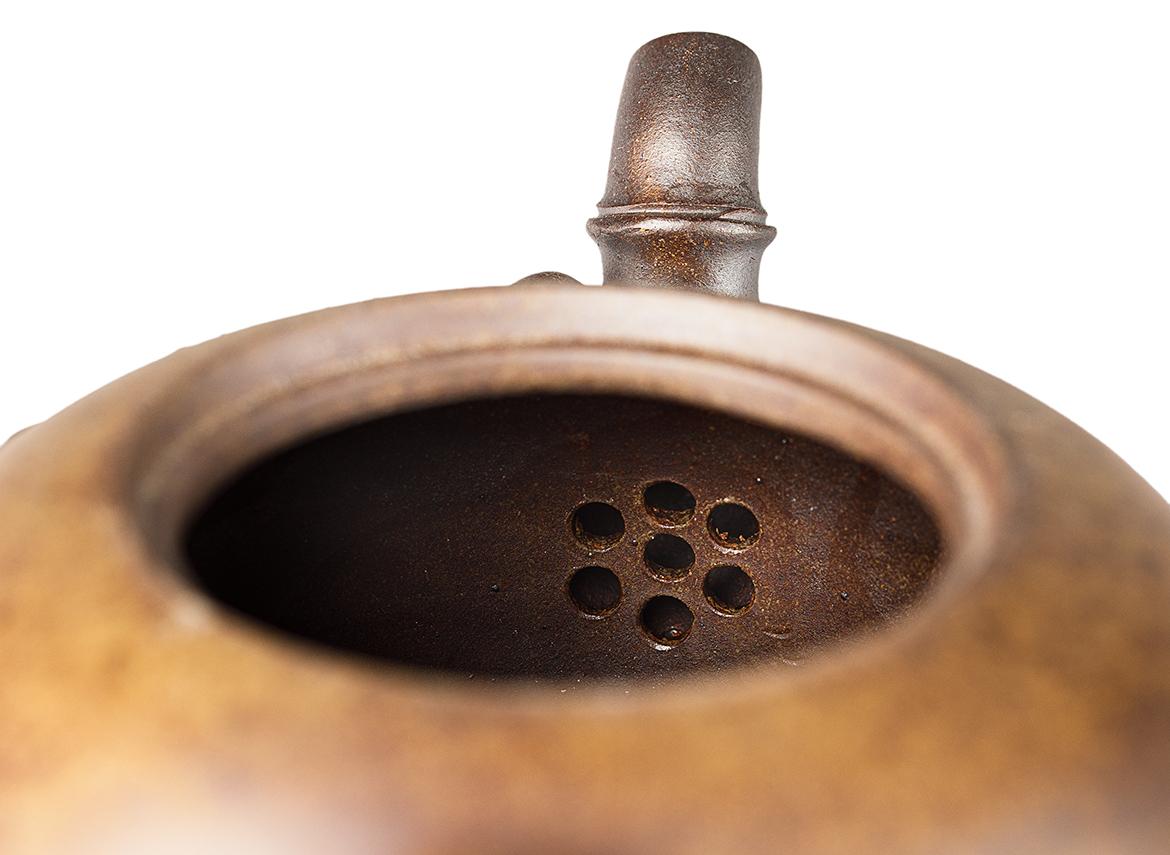 Чайник # 52055, дровяной обжиг/исинская глина, ручная работа, 290 мл.