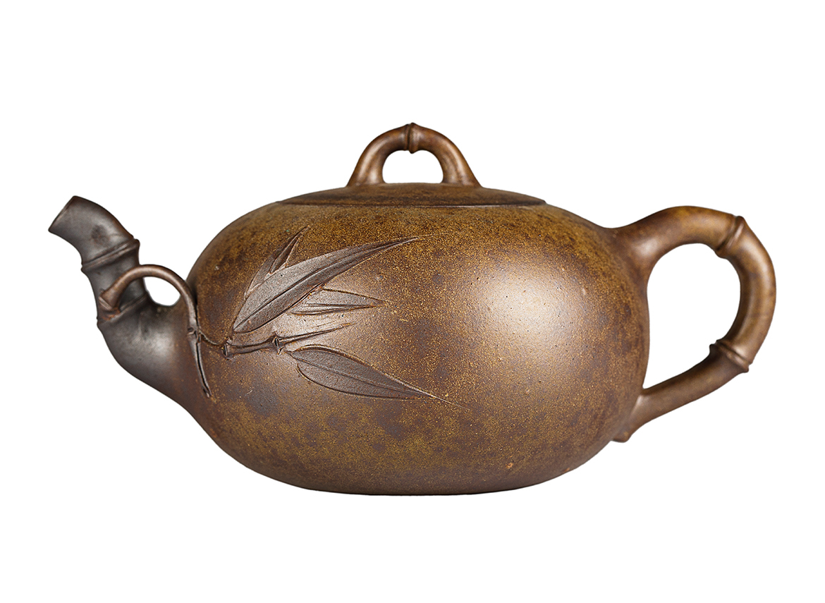 Чайник # 52055, дровяной обжиг/исинская глина, ручная работа, 290 мл.