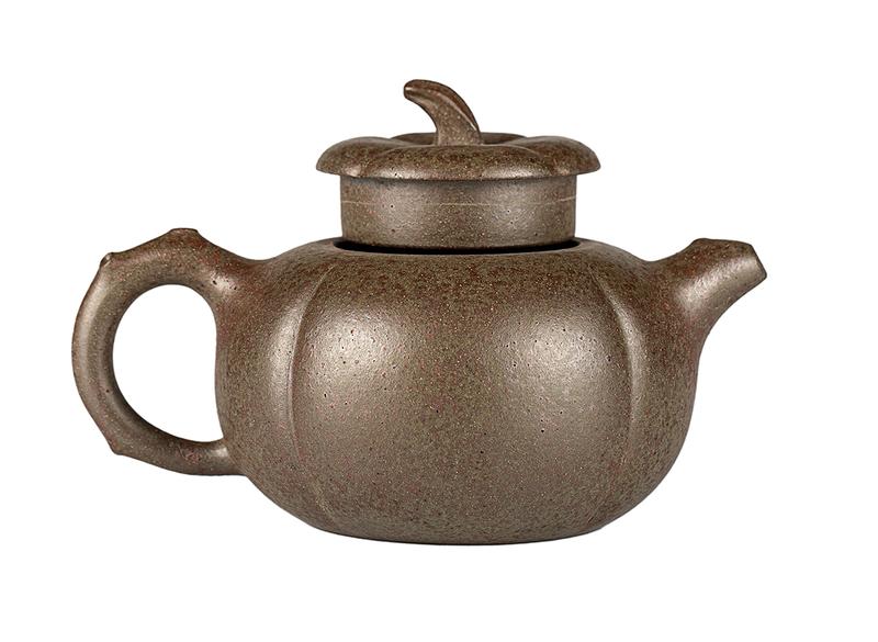 Чайник # 52056, дровяной обжиг/исинская глина, ручная работа, 280 мл.