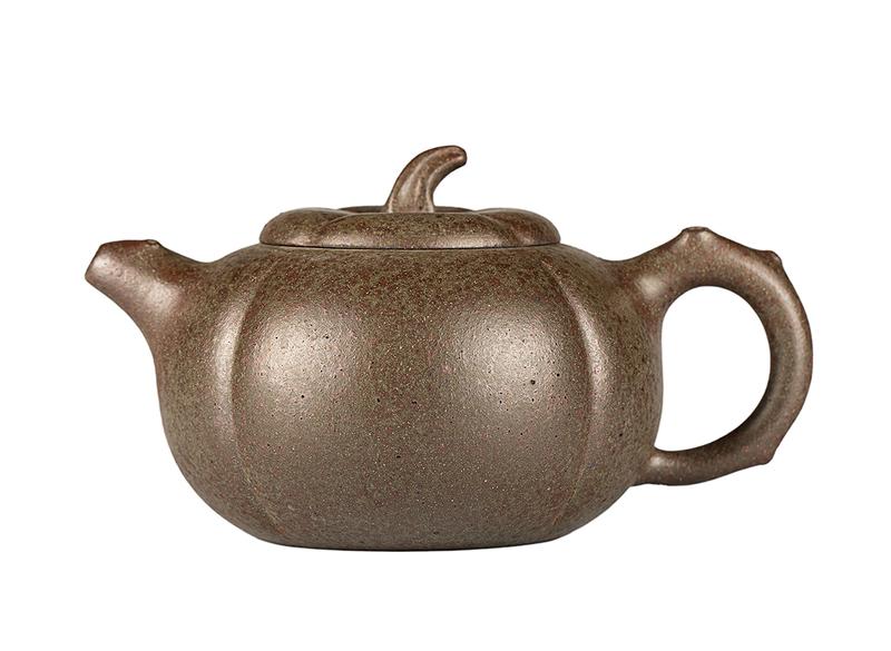 Чайник # 52056, дровяной обжиг/исинская глина, ручная работа, 280 мл.