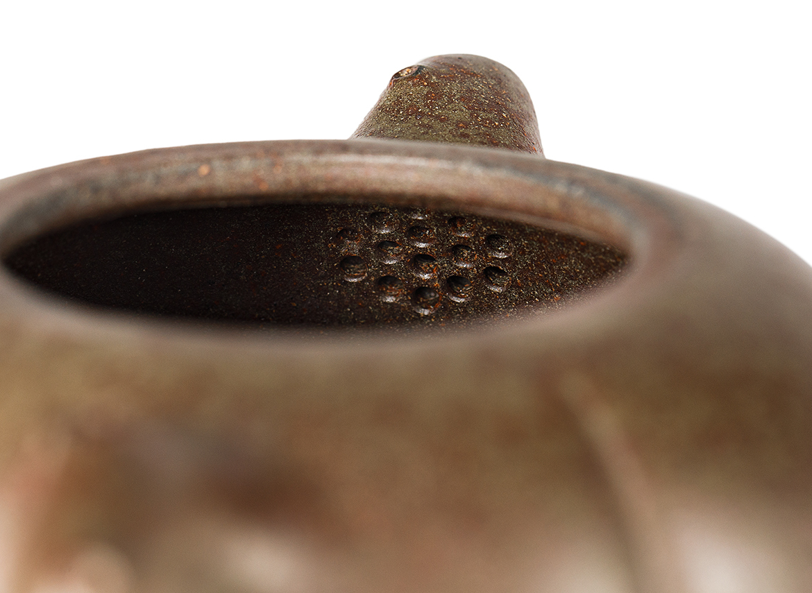Чайник # 52056, дровяной обжиг/исинская глина, ручная работа, 280 мл.