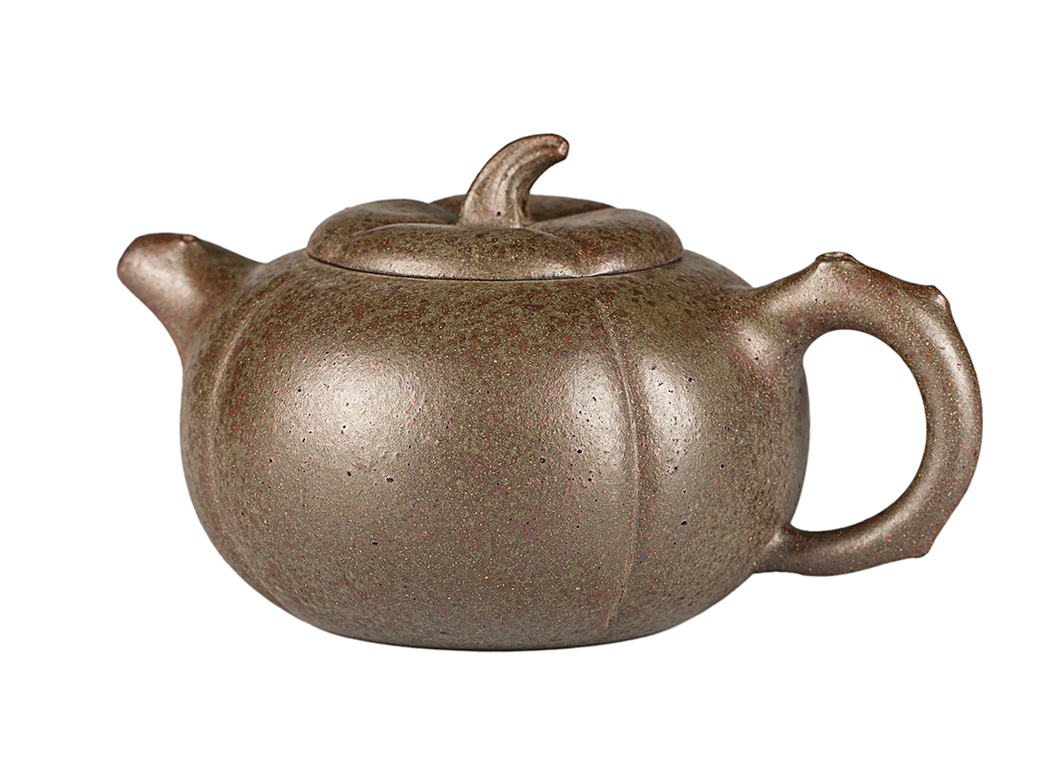 Чайник # 52056, дровяной обжиг/исинская глина, ручная работа, 280 мл.