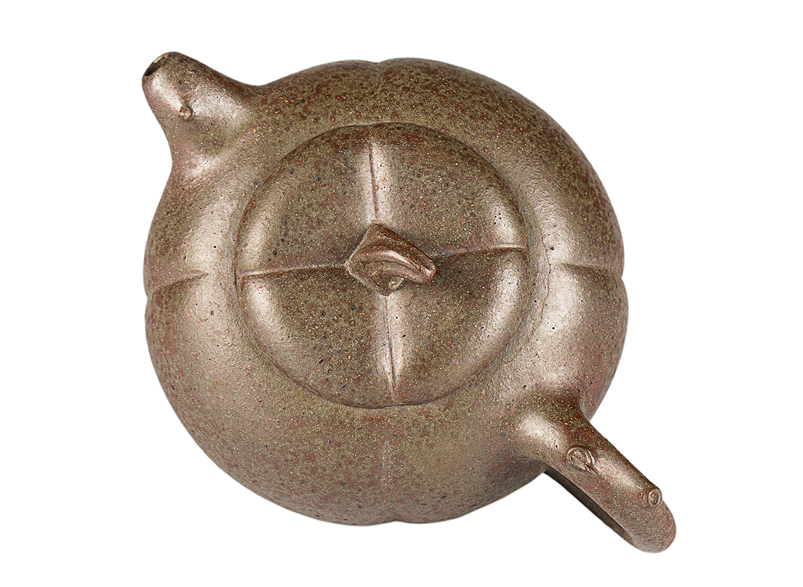 Чайник # 52056, дровяной обжиг/исинская глина, ручная работа, 280 мл.