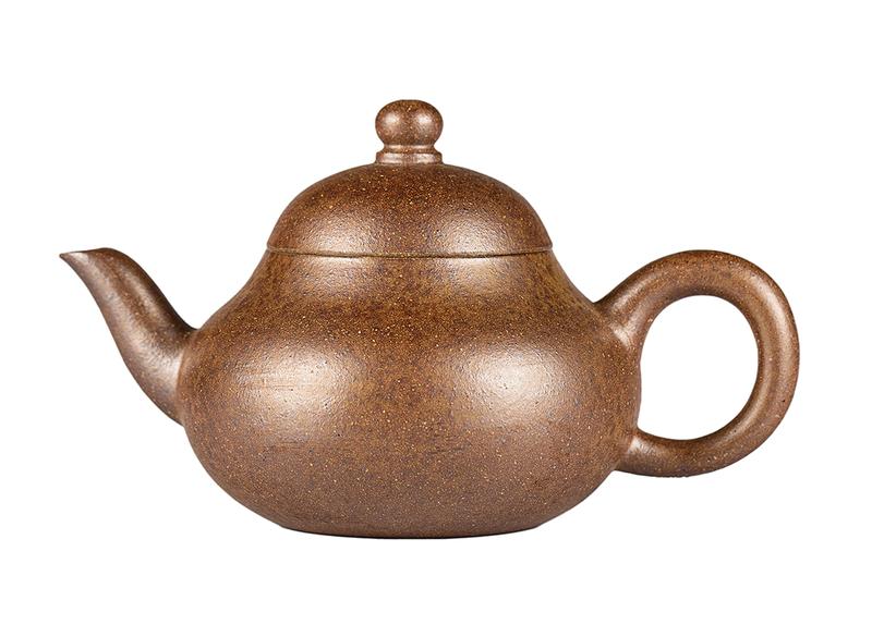 Чайник # 52057, дровяной обжиг/исинская глина, ручная работа, 120 мл.