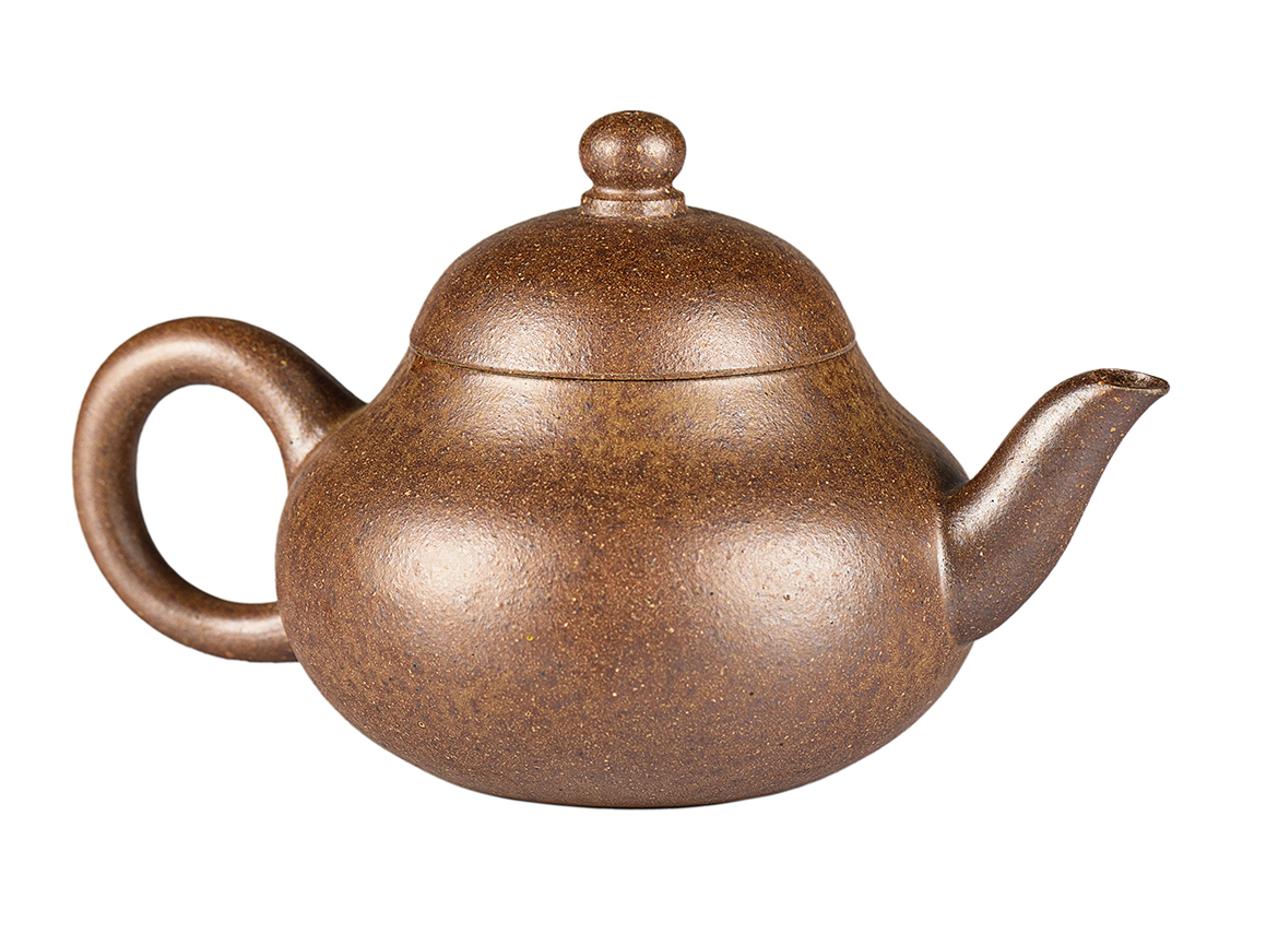 Чайник # 52057, дровяной обжиг/исинская глина, ручная работа, 120 мл.