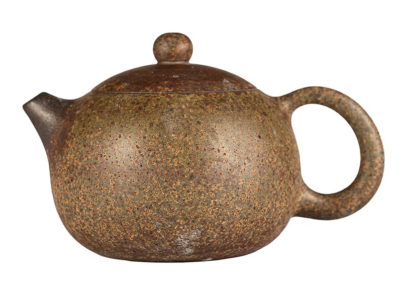 Чайник # 52059, дровяной обжиг/исинская глина, ручная работа, 275 мл.