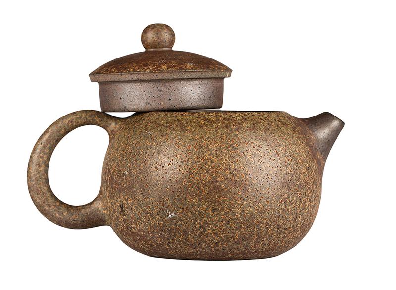 Чайник # 52059, дровяной обжиг/исинская глина, ручная работа, 275 мл.