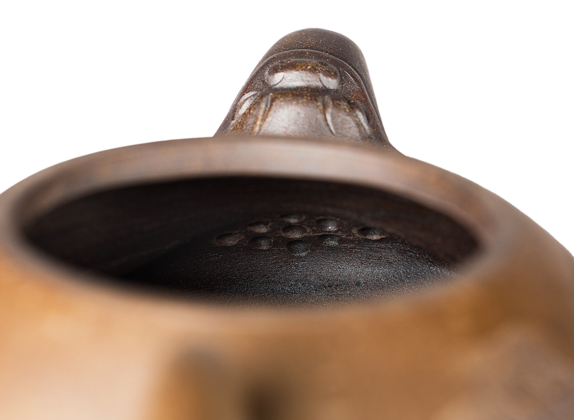 Чайник # 52059, дровяной обжиг/исинская глина, ручная работа, 275 мл.