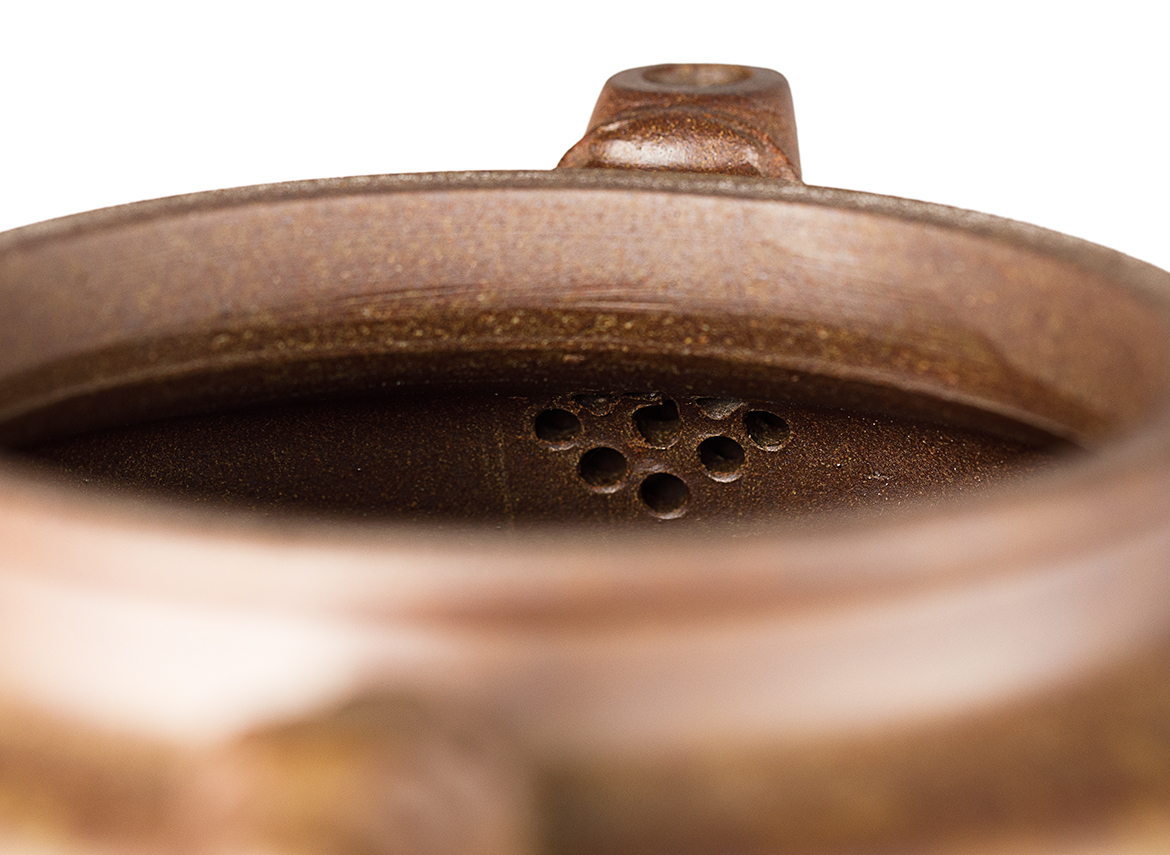 Чайник # 52062, дровяной обжиг/исинская глина, ручная работа, 305 мл.