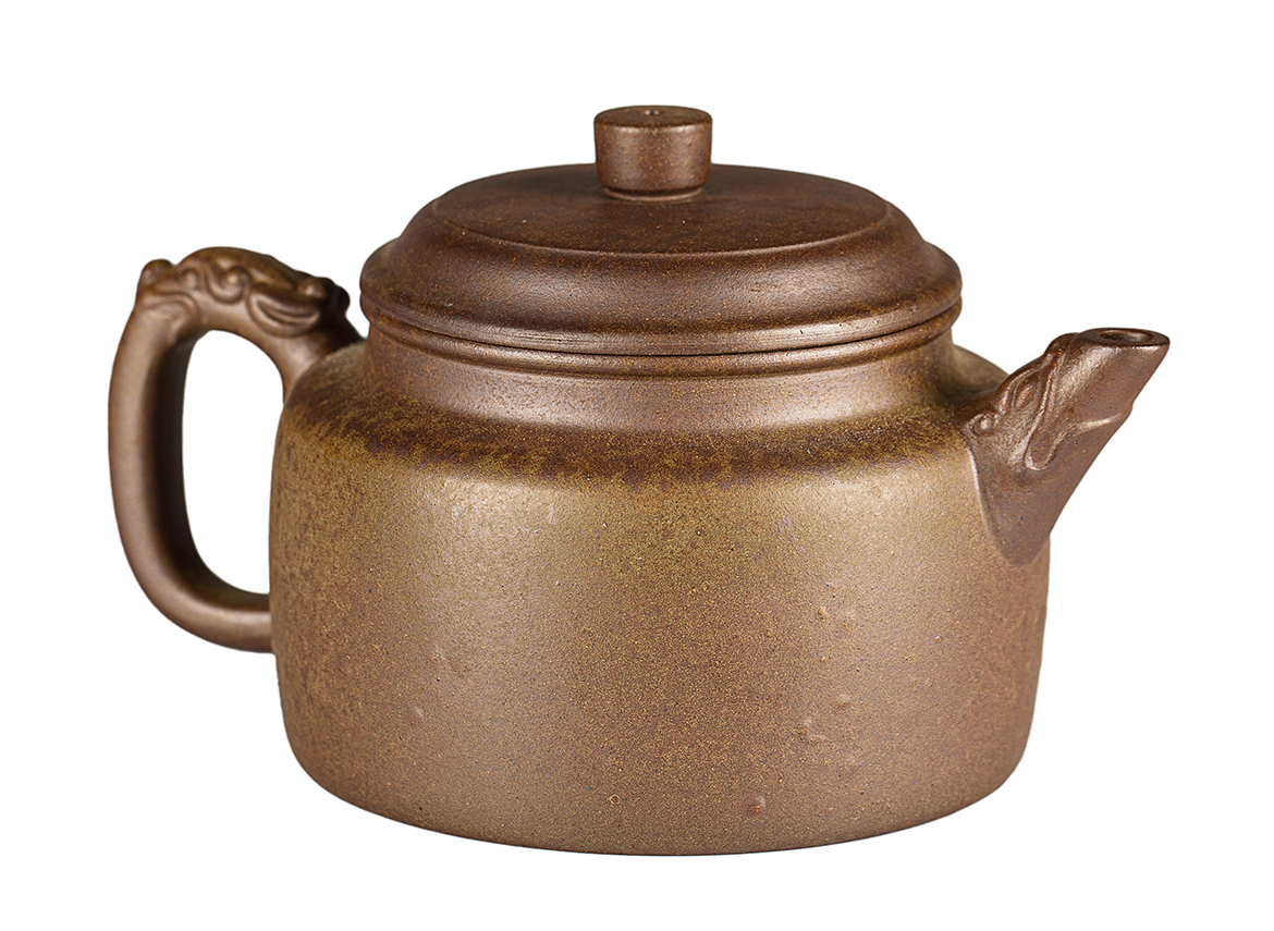 Чайник # 52062, дровяной обжиг/исинская глина, ручная работа, 305 мл.