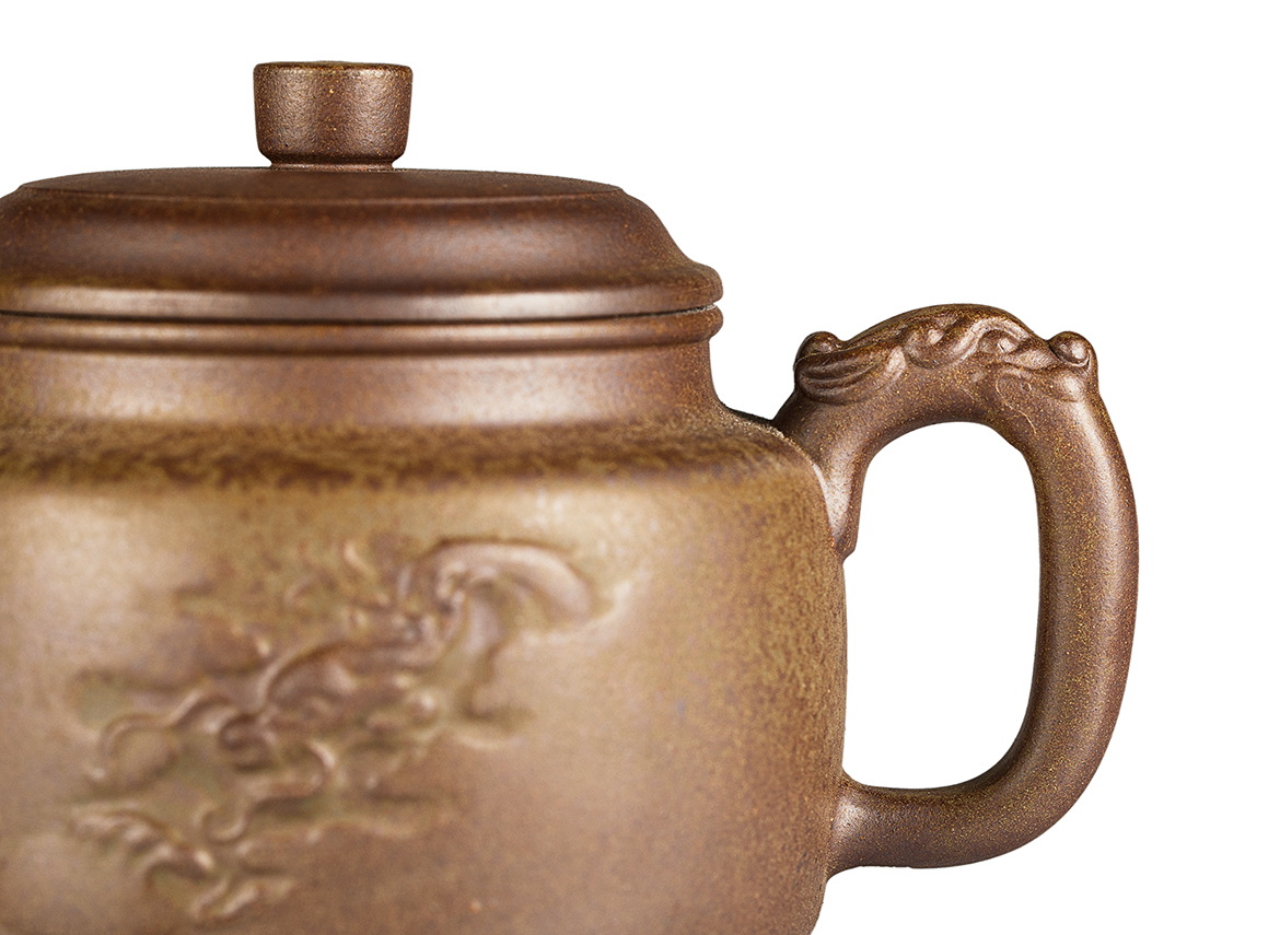Чайник # 52062, дровяной обжиг/исинская глина, ручная работа, 305 мл.